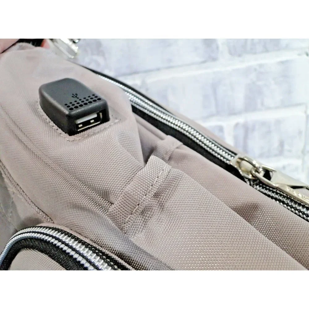 VANKEAN Womens 16 Inch Backpack / Diaper Bag W/‎ Portable Changing Area - NEW